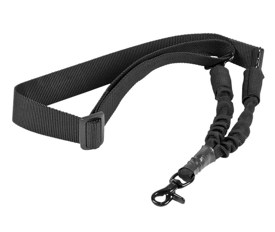 NcStar AARS1P Single Point Sling Black Nylon 44"-60" OAL Adjustable Bungee