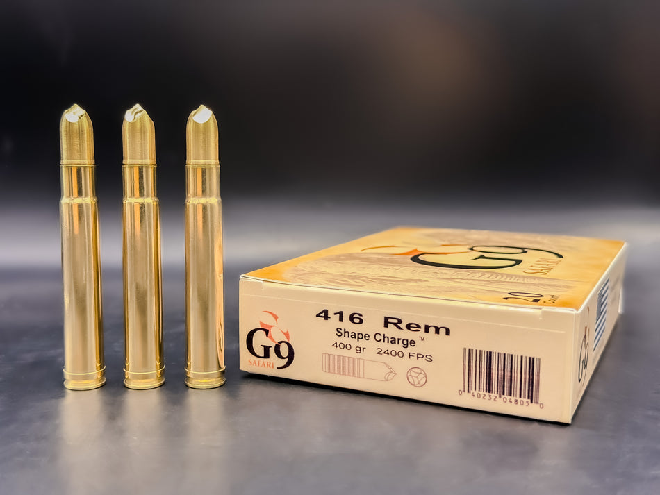 G9 Defense 416 Remington 400gr Shape Charge