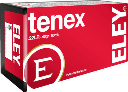 Eley .22 LR Tenex 40gr Round Nose Ammo