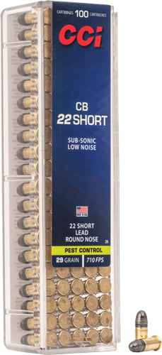 CCI .22 Short Specialty CB CB Short 29gr Solid Ammo