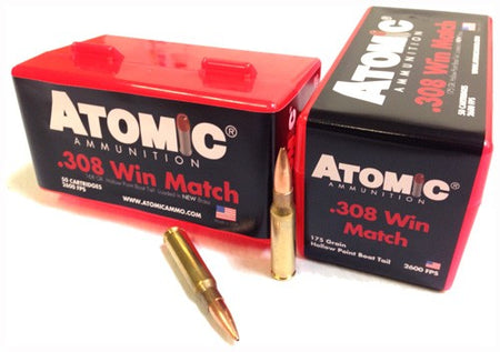Atomic .308 Win / 7.62x51mm Match 175gr JHP Ammo