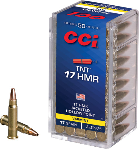 CCI .17 HMR TNT 17gr JHP Ammo
