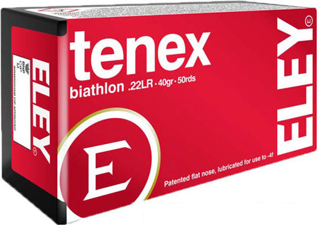 Eley .22 Long Rifle Tenex Biathlon 40gr Solid Ammo