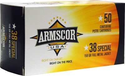 Armscor .38 Special 158gr FMJ Ammo