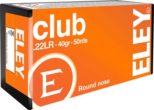 Eley .22 LR Club 40gr Round Nose Ammo