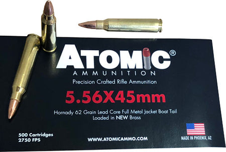 Atomic 858767004898  Full Metal Jacket 62 Grain 5.56x45mm NATO 2,750 FPS