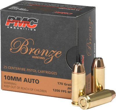 PMC Bronze 10mm Auto 170gr JHP Ammo