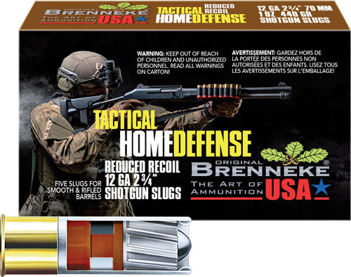 Brenneke Tactical Home Defense 12 Gauge 2.75 in 1 oz Slug