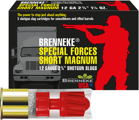 Brenneke Special Forces Short Magnum Home Defense 12 Gauge 2.75 in 1-1/4 oz Slug