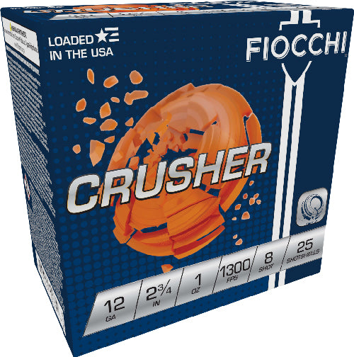 Fiocchi 12CRSR8   12 Gauge 2-3/4  #8 1300 FPS.