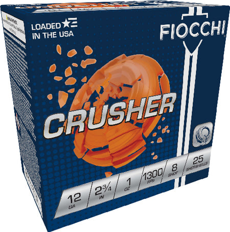 Fiocchi 12CRSR8   12 Gauge 2-3/4  #8 1300 FPS.