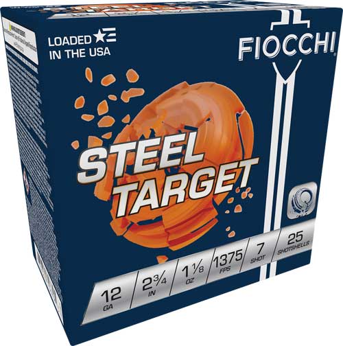 Fiocchi Steel Target 12 Gauge 2 3/4" 1 1/8 oz #7 Shot