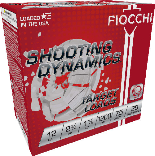 Fiocchi Shooting Dynamics 12 Gauge 2 3/4" 1 1/8 oz #7.5 Shot
