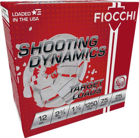 Fiocchi 12SD18X7   12 Gauge 2-3/4 1-1/8oz #7.5 1250 FPS.