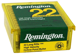 Remington .22 LR Golden Bullet 36gr Plated HP Ammo