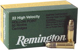 Remington .22 LR 22 Golden Bullet 36gr Plated HP Ammo
