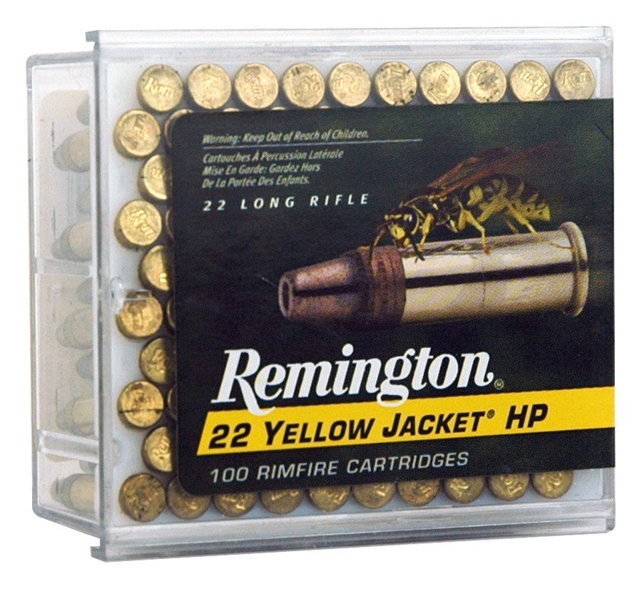 Remington .22 Long Rifle Yellow Jacket High Velocity 33gr JHP Ammo