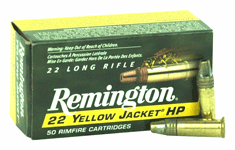 Remington .22 Long Rifle Yellow Jacket High Velocity 33gr JHP Ammo