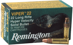 Remington 21080 Viper High Velocity Truncated Cone Solid 36 Grain .22 Long Rifle 1410 fps