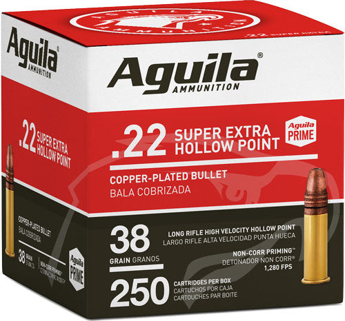Aguila .22 LR 38gr Copper Plated HP Ammo