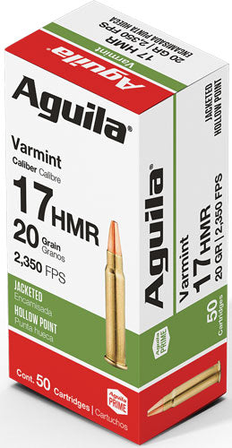 Aguila .17 HMR Target & Range Varmint 20gr JHP Ammo