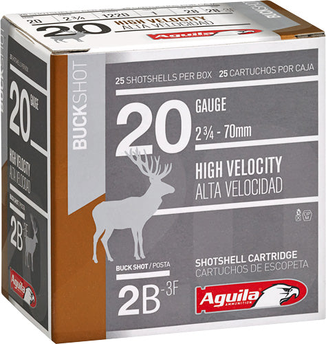 Aguila Buckshot High Velocity 20 Gauge 2.75" 1oz