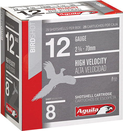 Aguila Field High Velocity 12 Gauge 2.75 in 1-1/4 oz #8