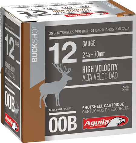 Aguila 12 Gauge 1CHB1320 Buckshot High Velocity 2.75" 00 Buck Shot
