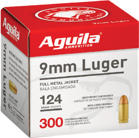 Aguila 9mm Luger Target & Range 124gr FMJ Ammo