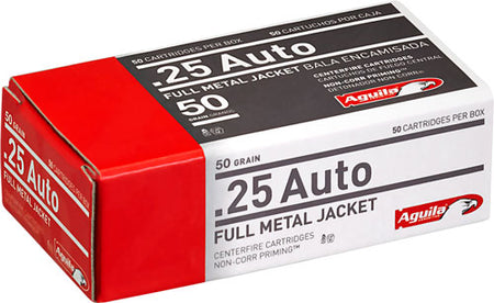 Aguila .25 ACP Target & Range 50gr FMJ Ammo