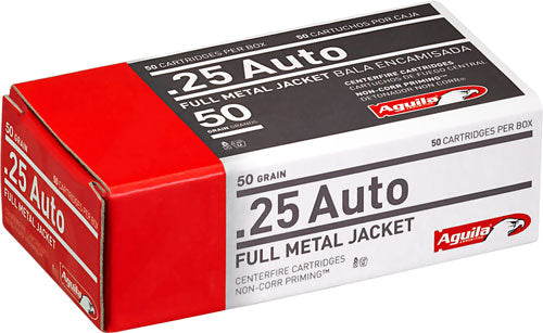 Aguila .25 ACP Target & Range 50gr FMJ Ammo