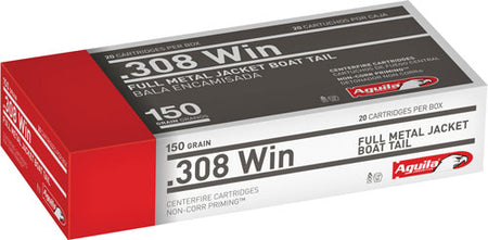 Aguila .308 Win / 7.62x51mm Target & Range 150gr FMJ Ammo