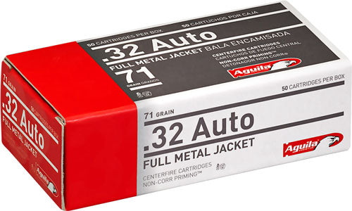 Aguila 1E322110 Target & Range Full Metal Jacket 71 Grain .32 ACP 905 fps