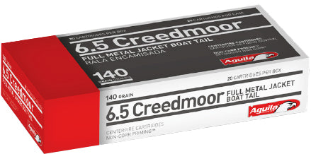 Aguila 6.5 Creedmoor 140gr FMJ BT Ammo