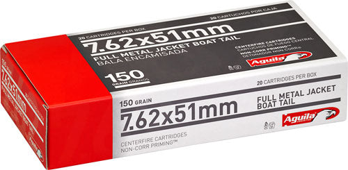 Aguila .308 Win Target & Range 150gr FMJ BT Ammo