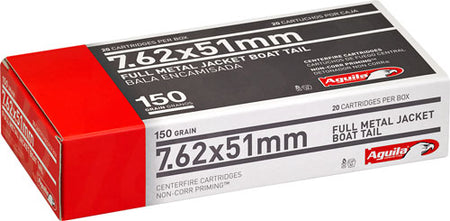 Aguila .308 Win Target & Range 150gr FMJ BT Ammo