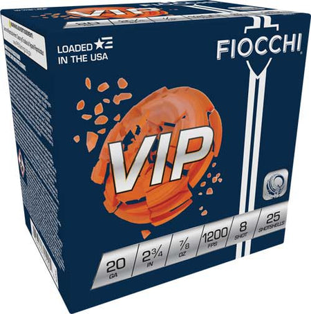 Fiocchi Exacta Target VIP 20 Gauge 2.75 in 7/8 oz #8
