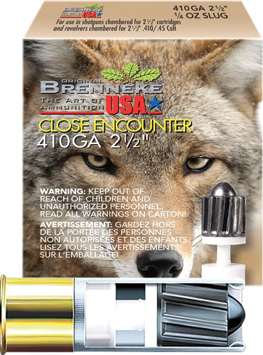 Brenneke Close Encounter Home Defense Sabot Slug .410 Bore 2.5 in 1/4 oz Slug