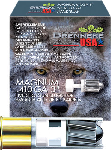 Brenneke Magnum Hunting .410 Bore 3 in 1/4 oz Slug