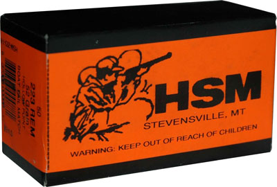HSM .223 Remington Match 52gr JHP Ammo