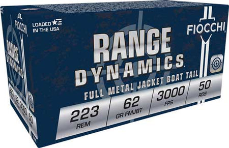 Fiocchi .223 Remington Range Dynamics 62gr FMJ Ammo