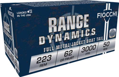 Fiocchi .223 Remington Range Dynamics 62gr FMJ Ammo