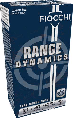 Fiocchi .22 LR Range Dynamics 40gr LRN Ammo