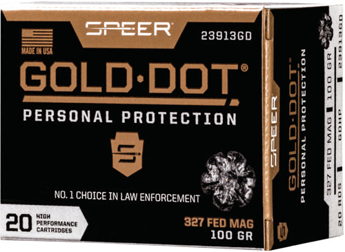 Speer .327 Federal Mag Gold Dot Personal Protection 100gr HP Ammo