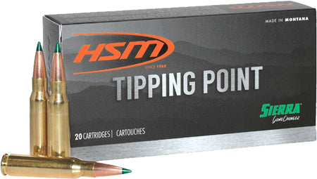 HSM .243 Winchester Tipping Point 90gr Sierra GameChanger Ammo