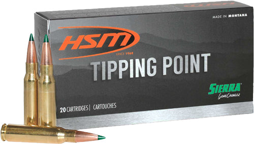 HSM .243 Winchester Tipping Point 90gr Sierra GameChanger Ammo