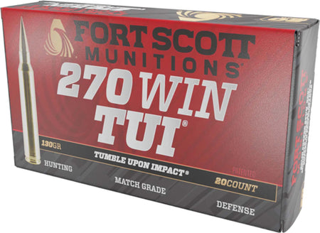 Fort Scott Munitions .270 Winchester  130gr Solid Ammo