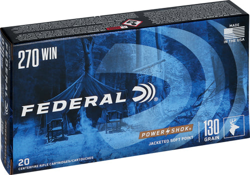 Federal .270 Winchester PowerShok 130gr JSP Ammo
