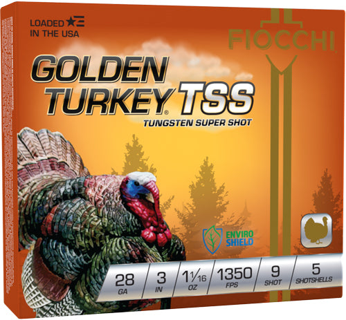 Fiocchi Golden Turkey TSS 28 Gauge 3 in 1-1/16 oz #9