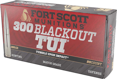 Fort Scott Munitions .300 AAC Blackout CNC Machined TUI 150gr Solid Ammo